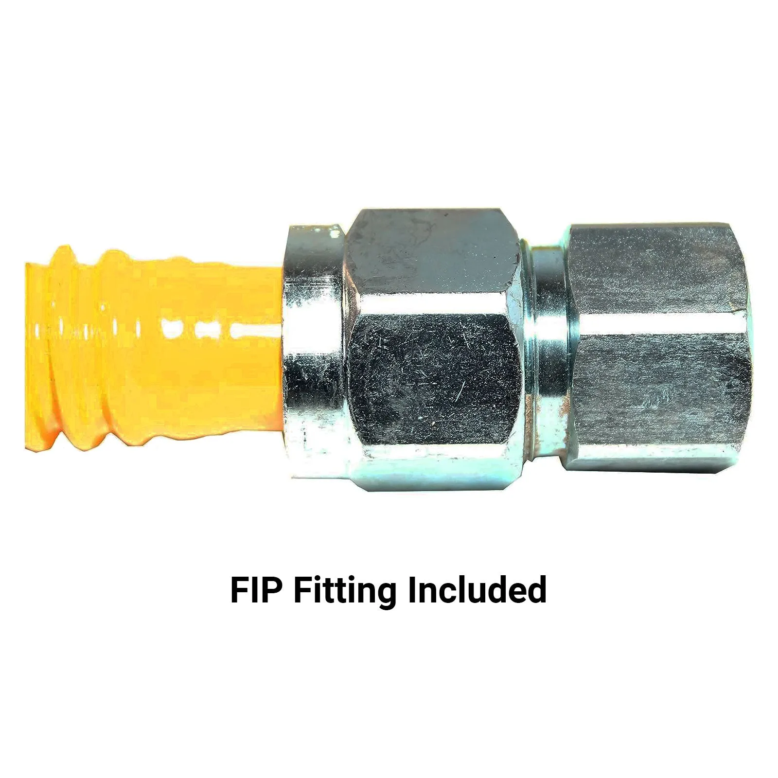 1/2" OD x 24", 1/2" FIP x 1/2" MIP Epoxy Coated Stainless Steel Gas Connector, CSA