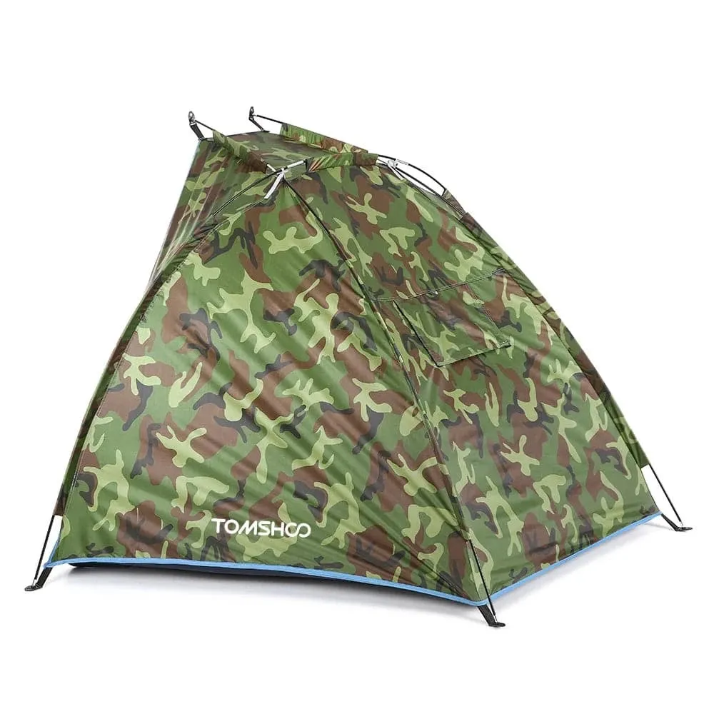 2 Persons Camping Tent Single Layer Outdoor Tent Anti UV Beach Tents Sun Shelters Awning Shade for Fishing Picnic Park