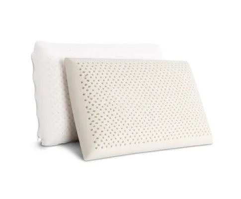 Bedding Set of 2 Natural Latex Pillow