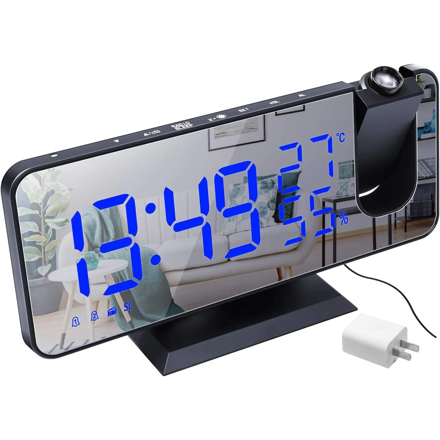 Bedroom Projection Digital Alarm Clock