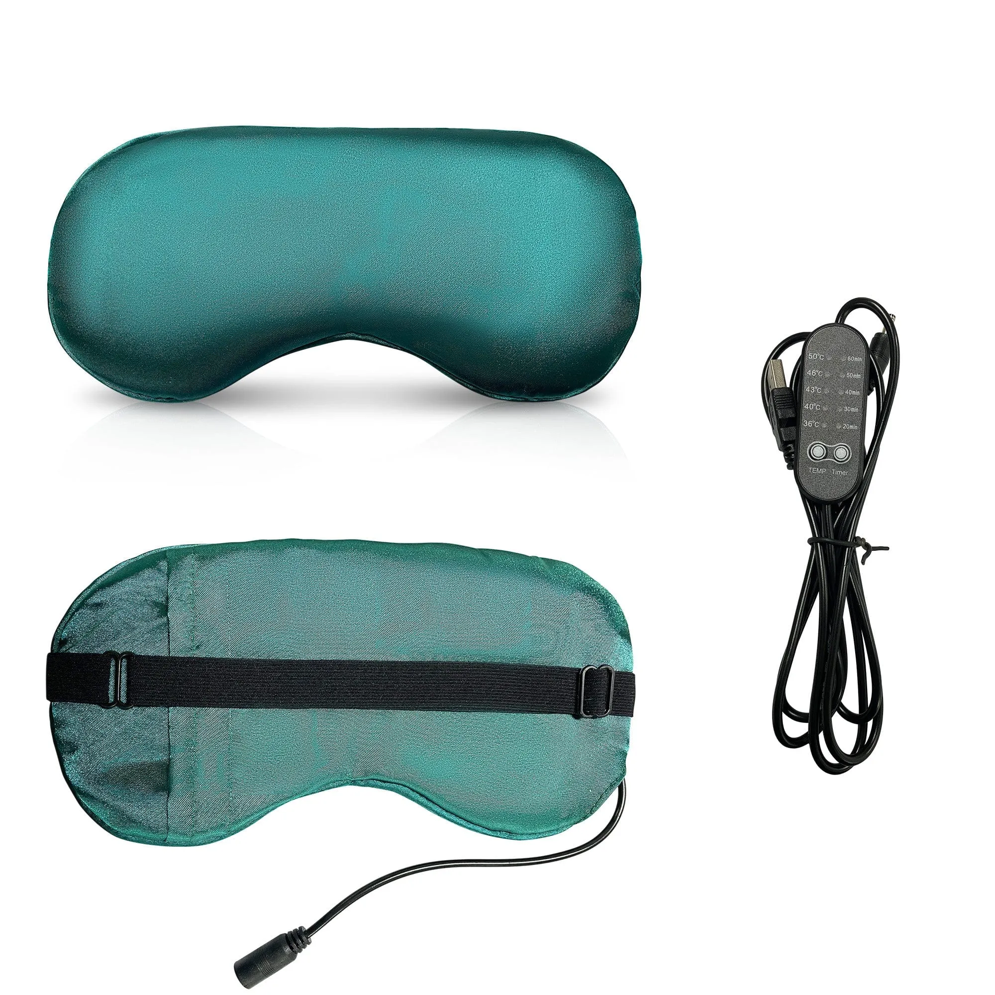 (BOGO for IT-9777, R8606) Silk Sleeping Heated Eye Mask with Temperature Timer Control for Blepharitis