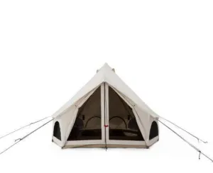 CANVAS AVALON BELL TENT WITH 3 SLEEPING MATS   3 BLANKETS