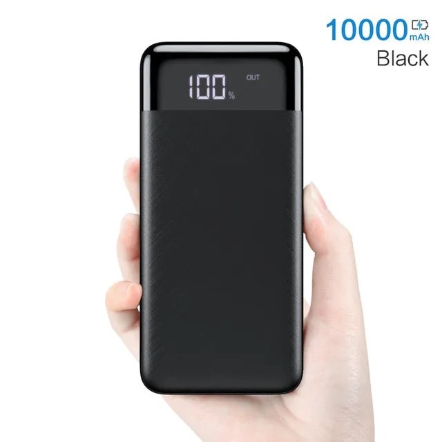 FLOVEME Power Bank 10000mah External Battery Backup Pack quick Charge Powerbank 10000 Mah Dual usb charger For iphone Xiaomi mi