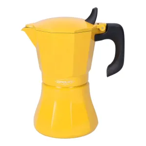 Italian Coffee Pot Oroley Petra Mustard 9 Cups