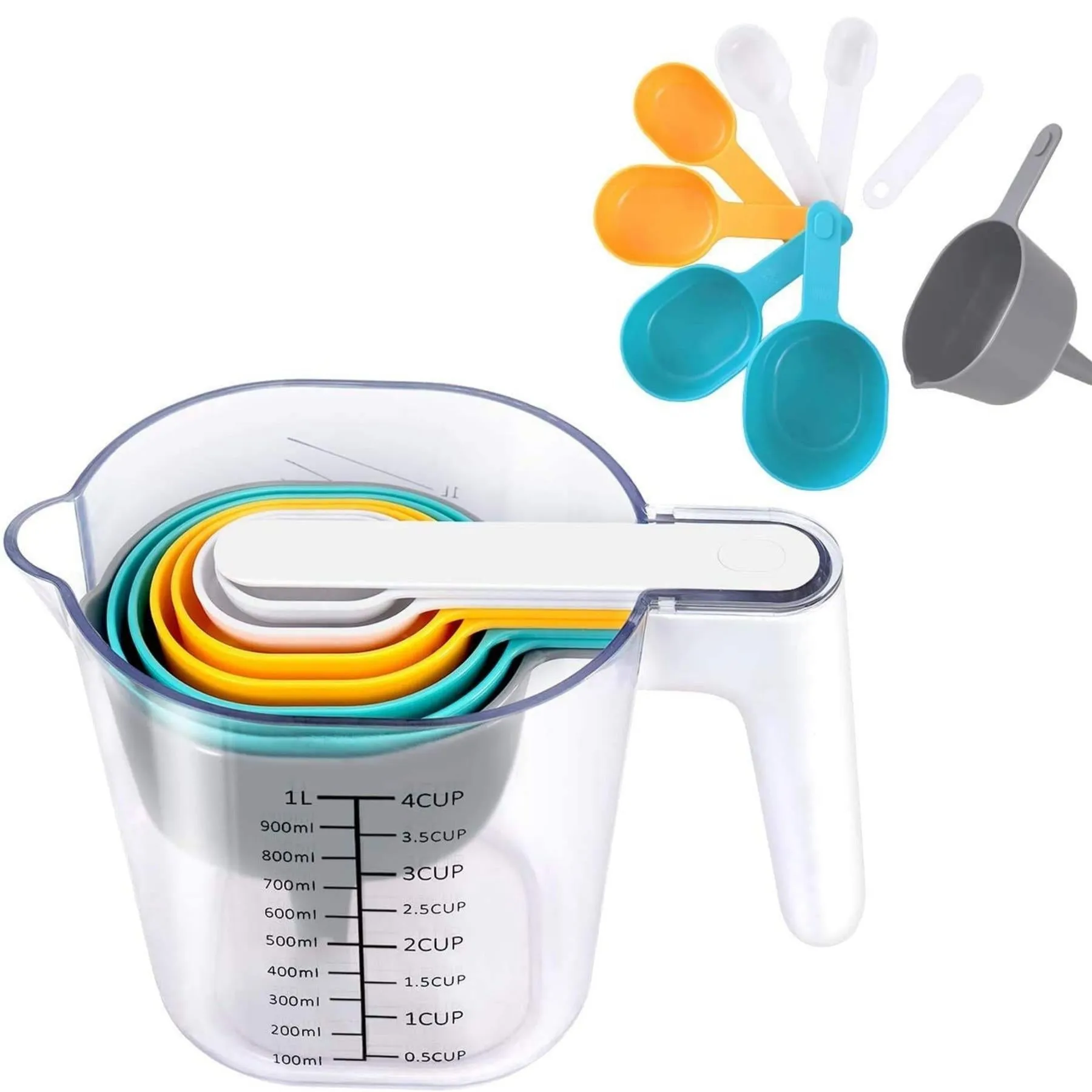 Measuring Cups & Spoons Set 9pcs