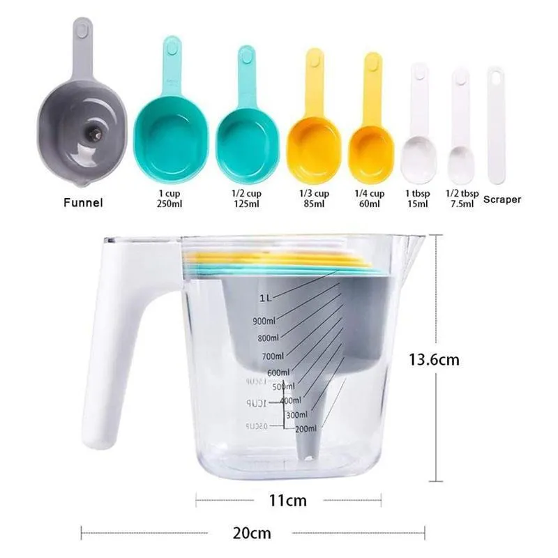 Measuring Cups & Spoons Set 9pcs