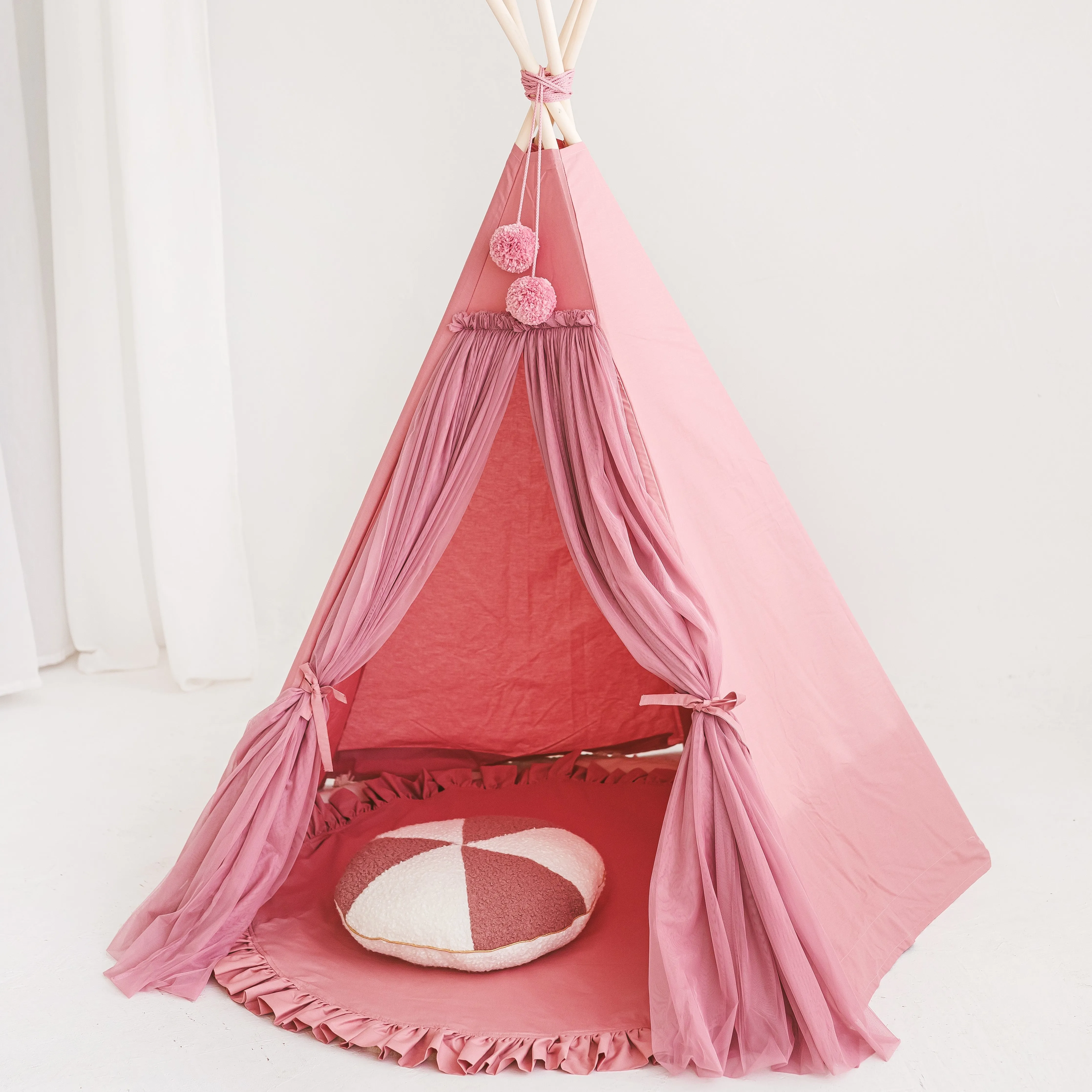 Minicamp Fairy Kids Play Tent With Tulle In Rose