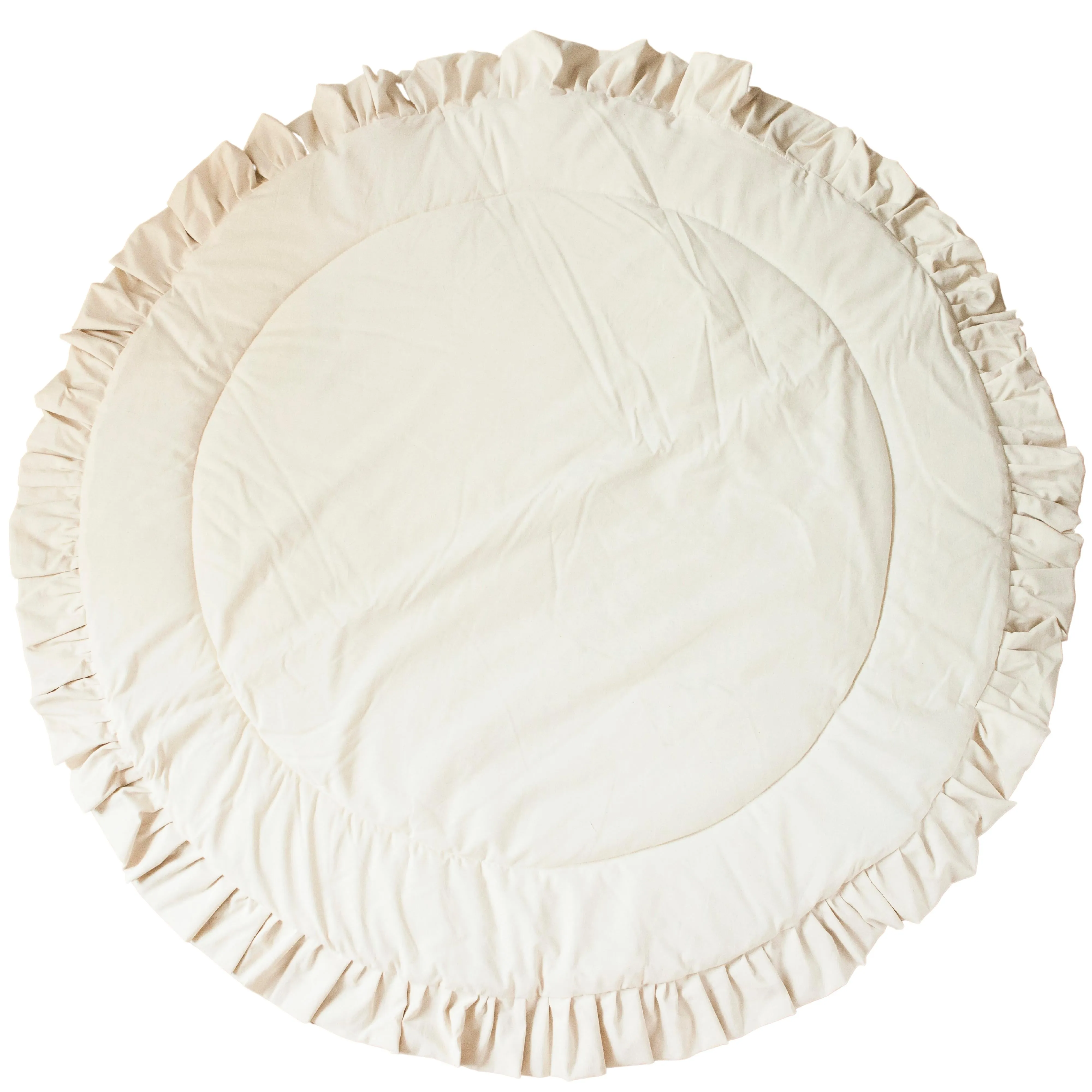 Minicamp Kids Playmat With Ruffles In Off-White