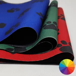 PAWS - 300d Polyester with Waterproof Vinyl Coating, Pawprint design