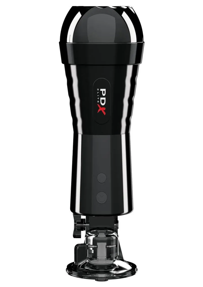 PDX Elite Rechargeable Cock Compressor Vibrating Masturbator - Pussy