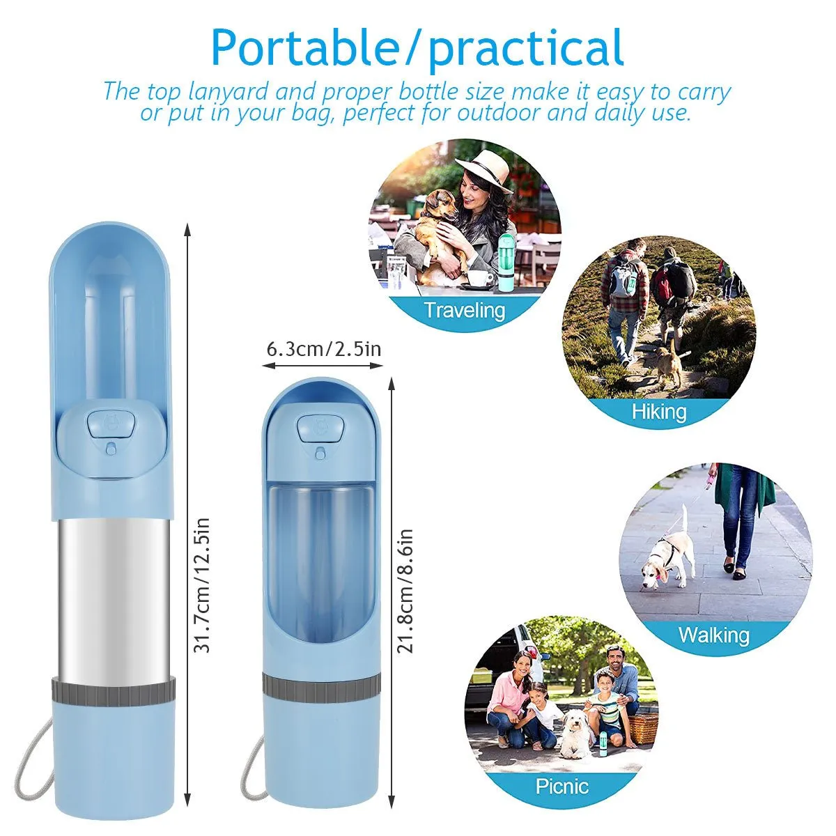 Portable Pet Water Bottle 300ml