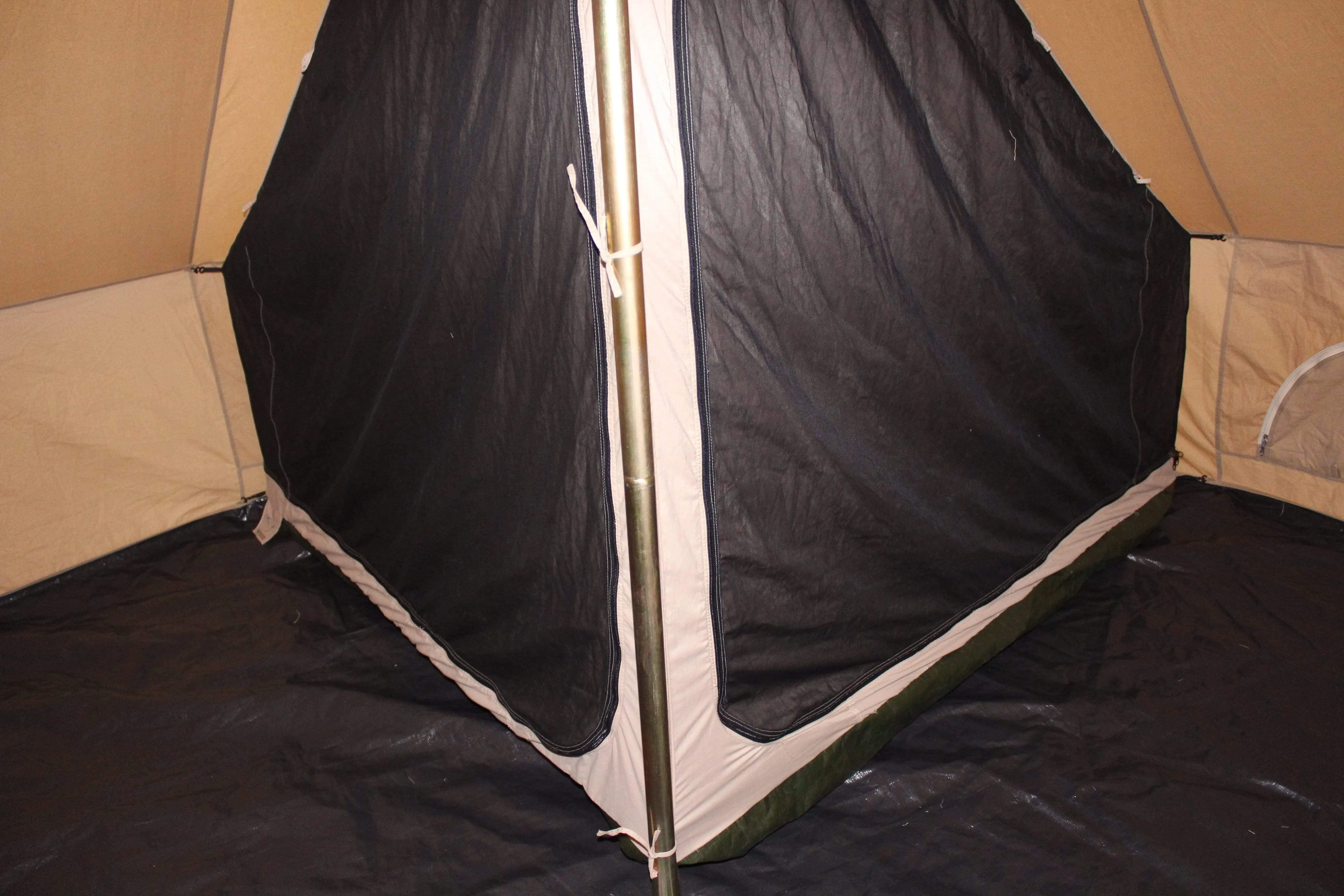 Quarter 1/4 Inner Tent | Canvas Bell Tent Accessories | Inner Room for Avalon Bell Tent