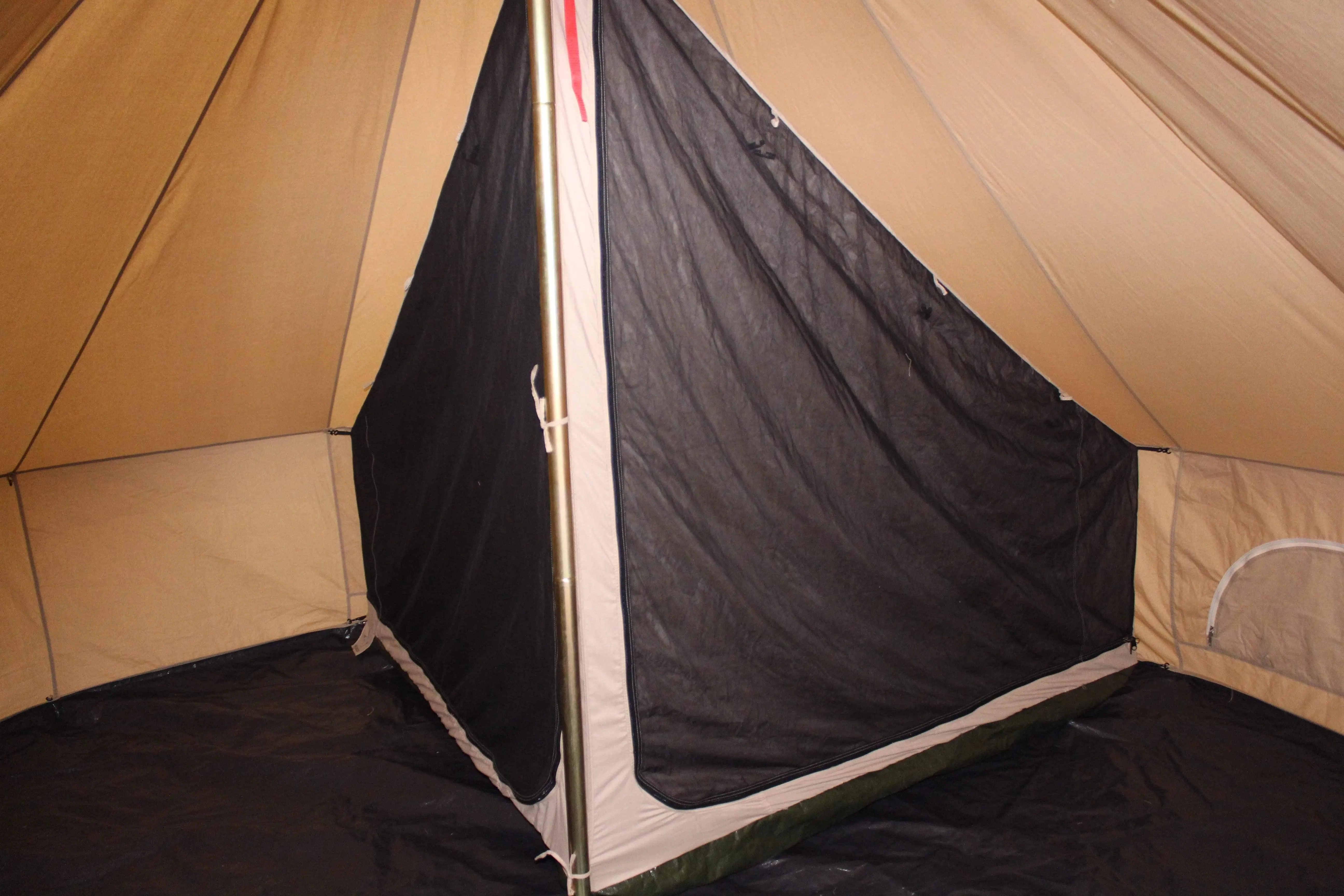 Quarter 1/4 Inner Tent | Canvas Bell Tent Accessories | Inner Room for Avalon Bell Tent