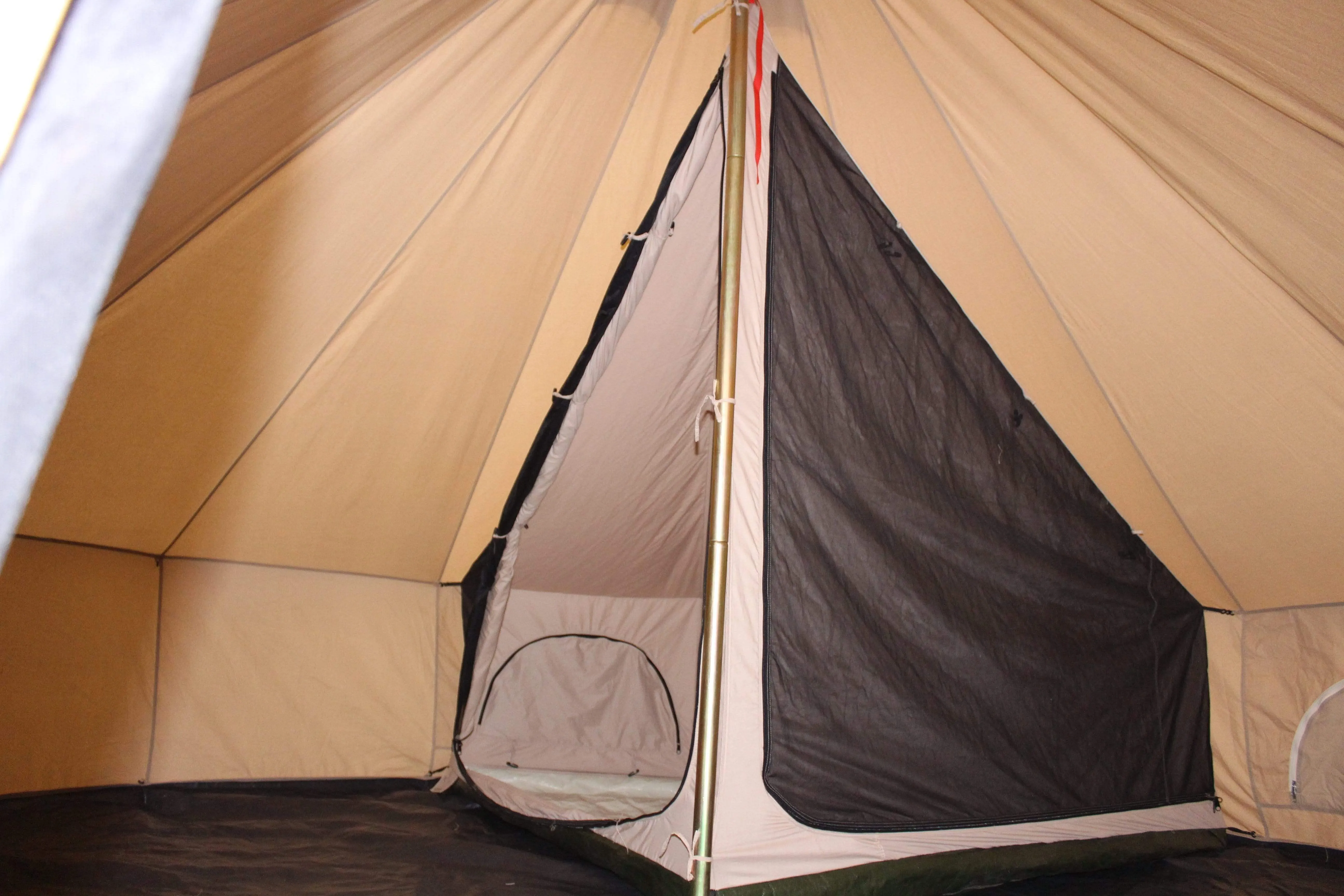 Quarter 1/4 Inner Tent | Canvas Bell Tent Accessories | Inner Room for Avalon Bell Tent