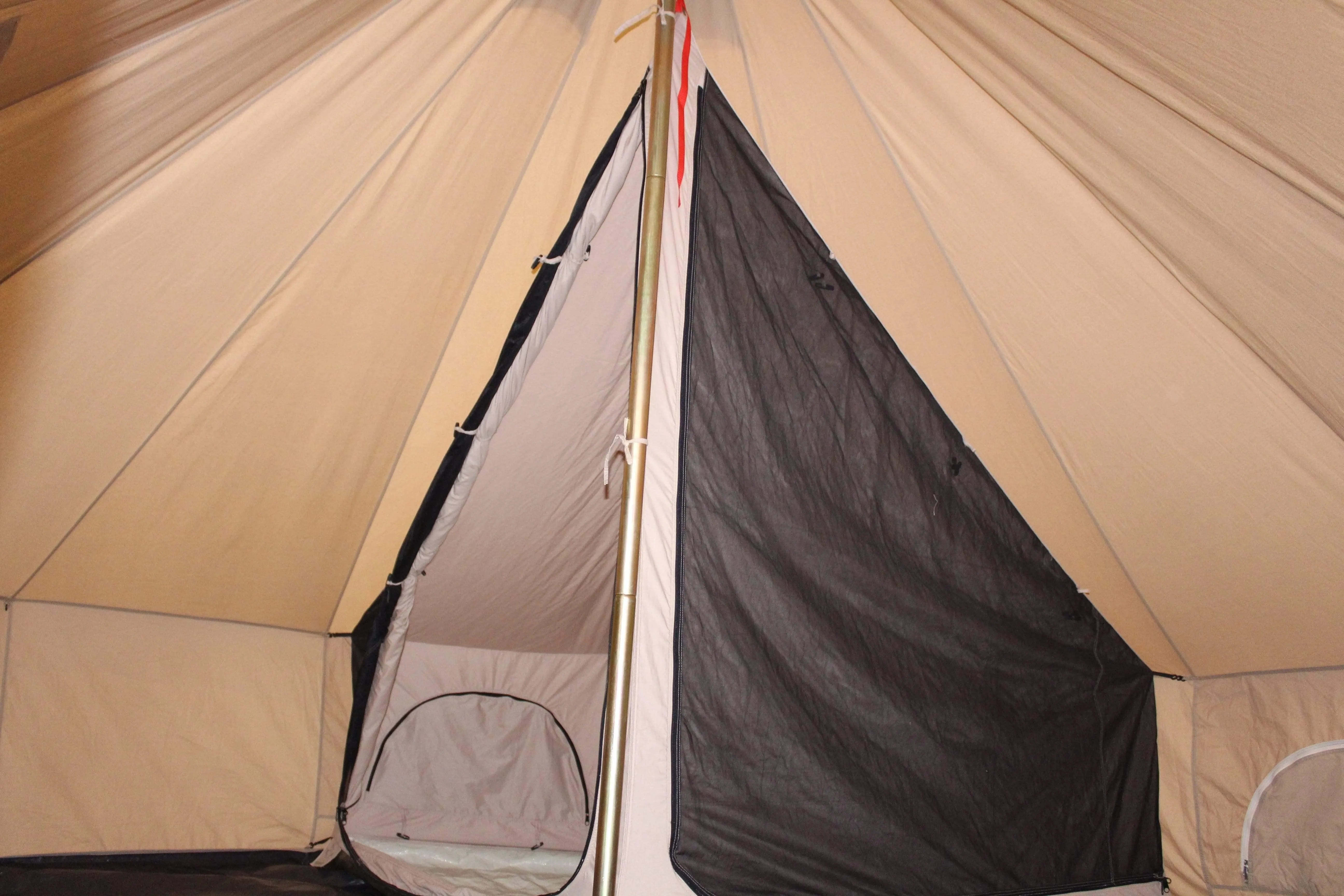 Quarter 1/4 Inner Tent | Canvas Bell Tent Accessories | Inner Room for Regatta Bell Tent