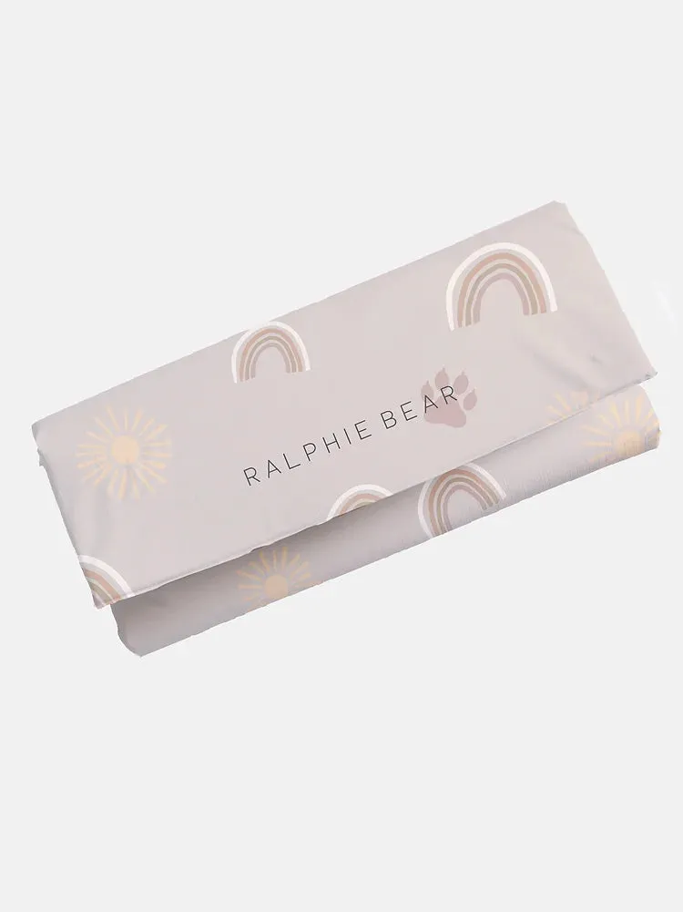 Ralphie Bear Rainbows & Sunshine Travel Mat