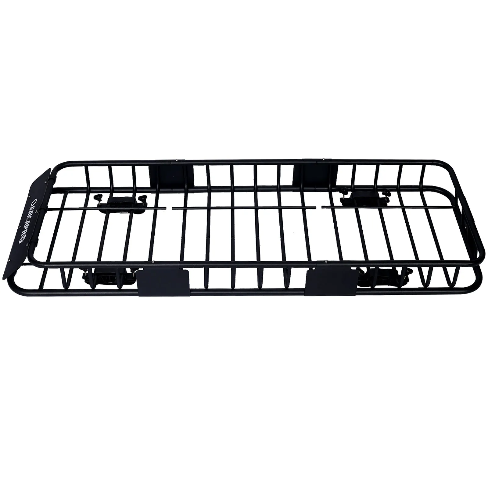 Rooftop Cargo Carrier Basket Motoring Roof Rack,Top Mount Roof Rack 64" black steel