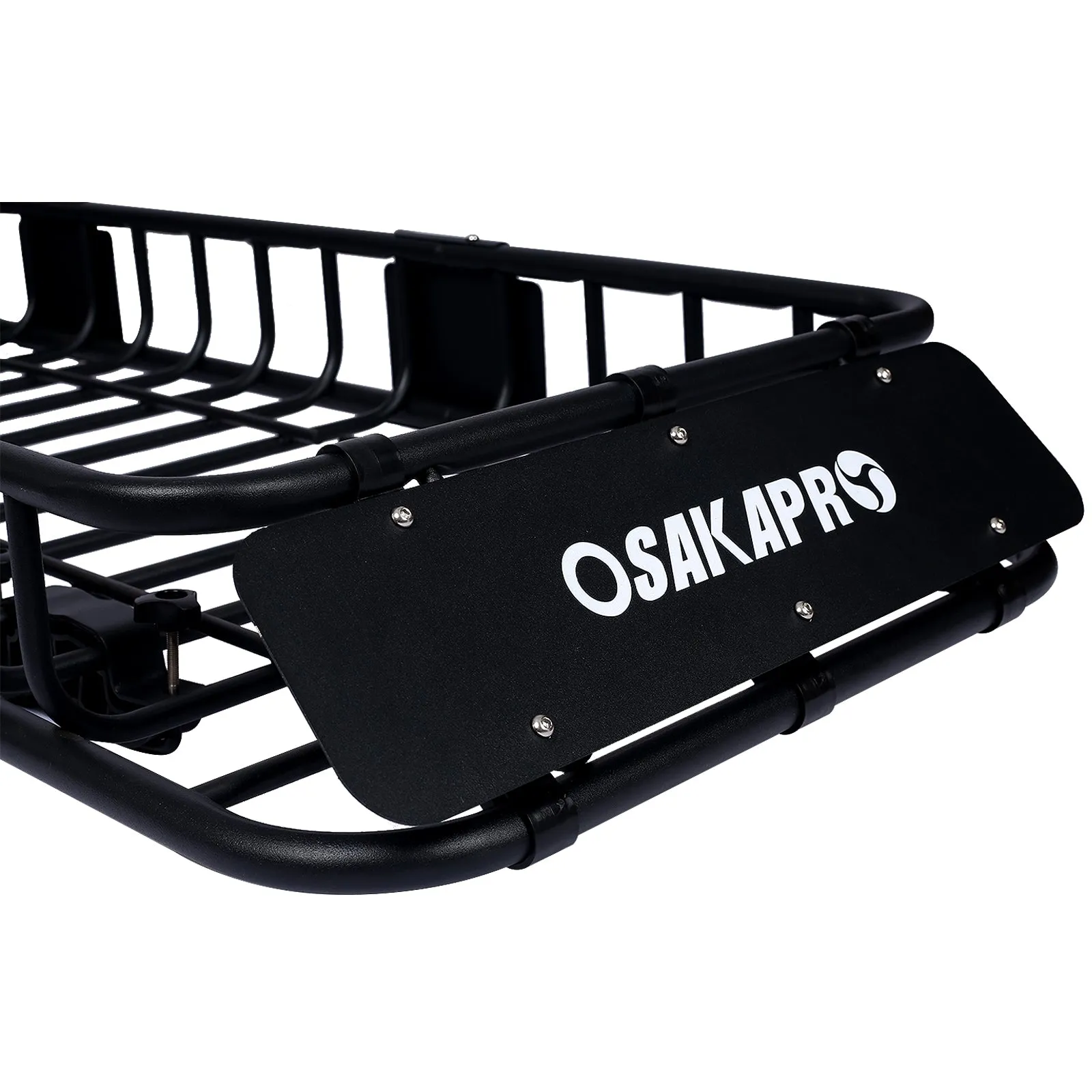 Rooftop Cargo Carrier Basket Motoring Roof Rack,Top Mount Roof Rack 64" black steel