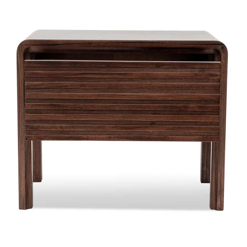 Single Drawer Bedside Table - Walnut