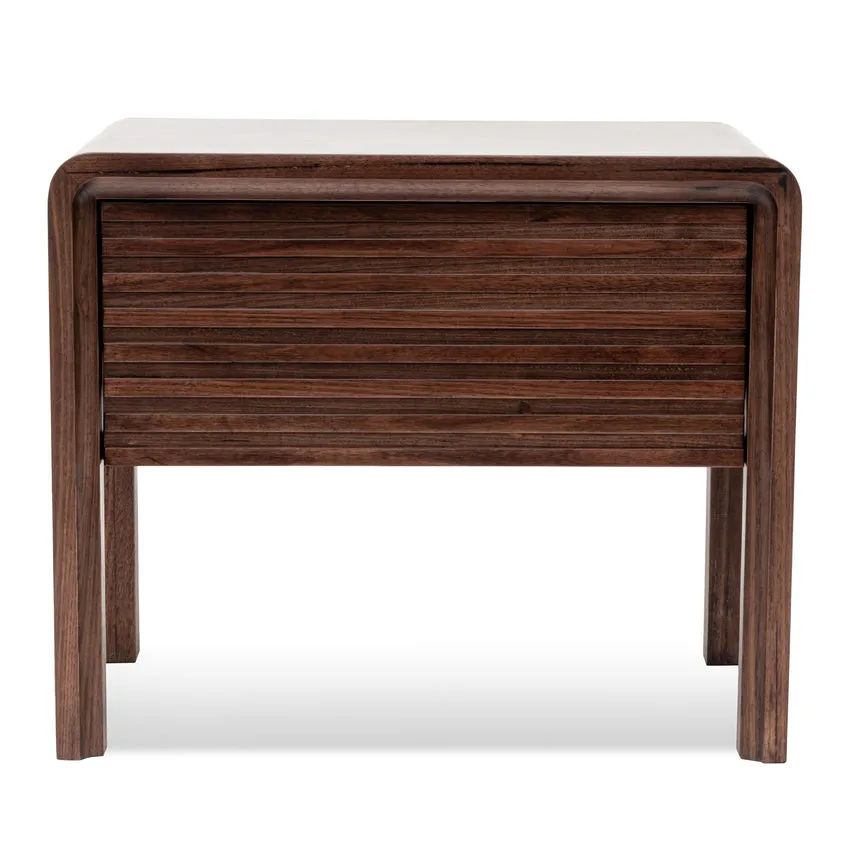 Single Drawer Bedside Table - Walnut