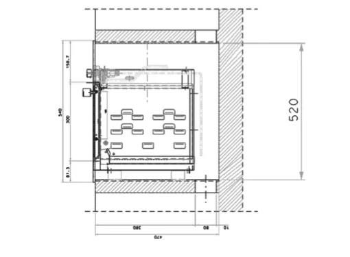 Techimpex Maxi Built in Gas Oven without Grill