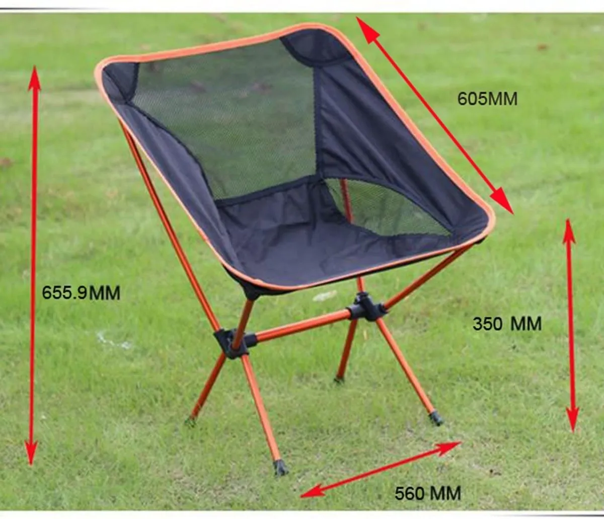 Ultralight Aluminum Alloy Folding Camping Camp Chair Outdoor Hiking Patio Backpacking