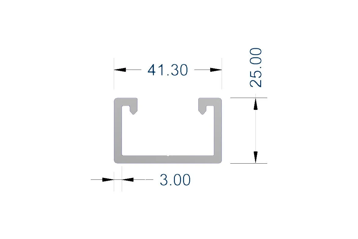 Unistrut Channel, Aluminium - Assorted Sizes & Lengths