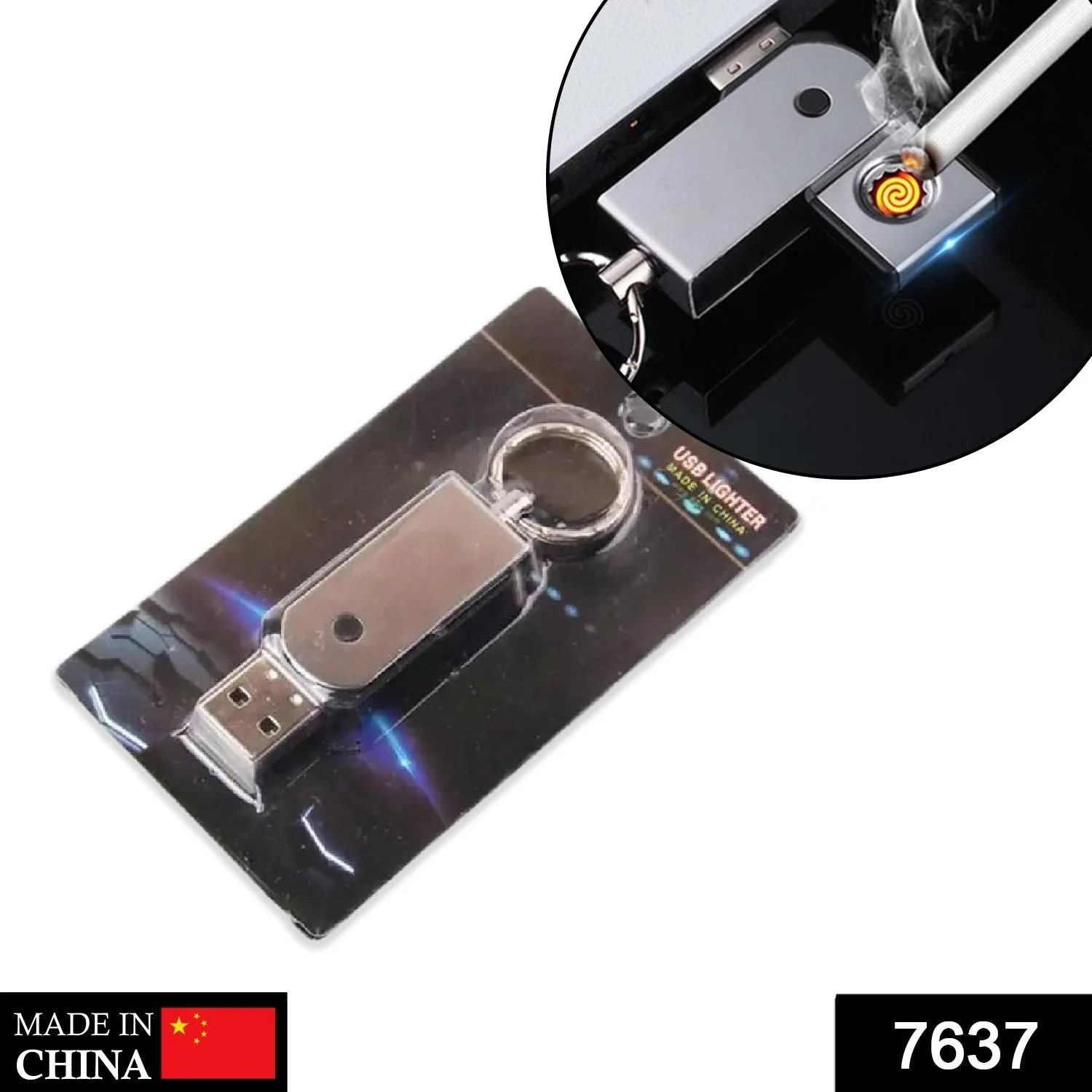 USB Mini Portable Lighters With Thin Metal Creative