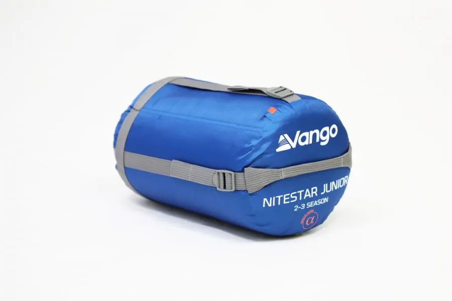 Vango Nitestar Junior QUAD Children's Sleeping Bag in Classic Blue (2-3 Season / 170cm long)