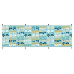 VW Volkswagen Campervan 4 Pole Beach Windbreak - Blue